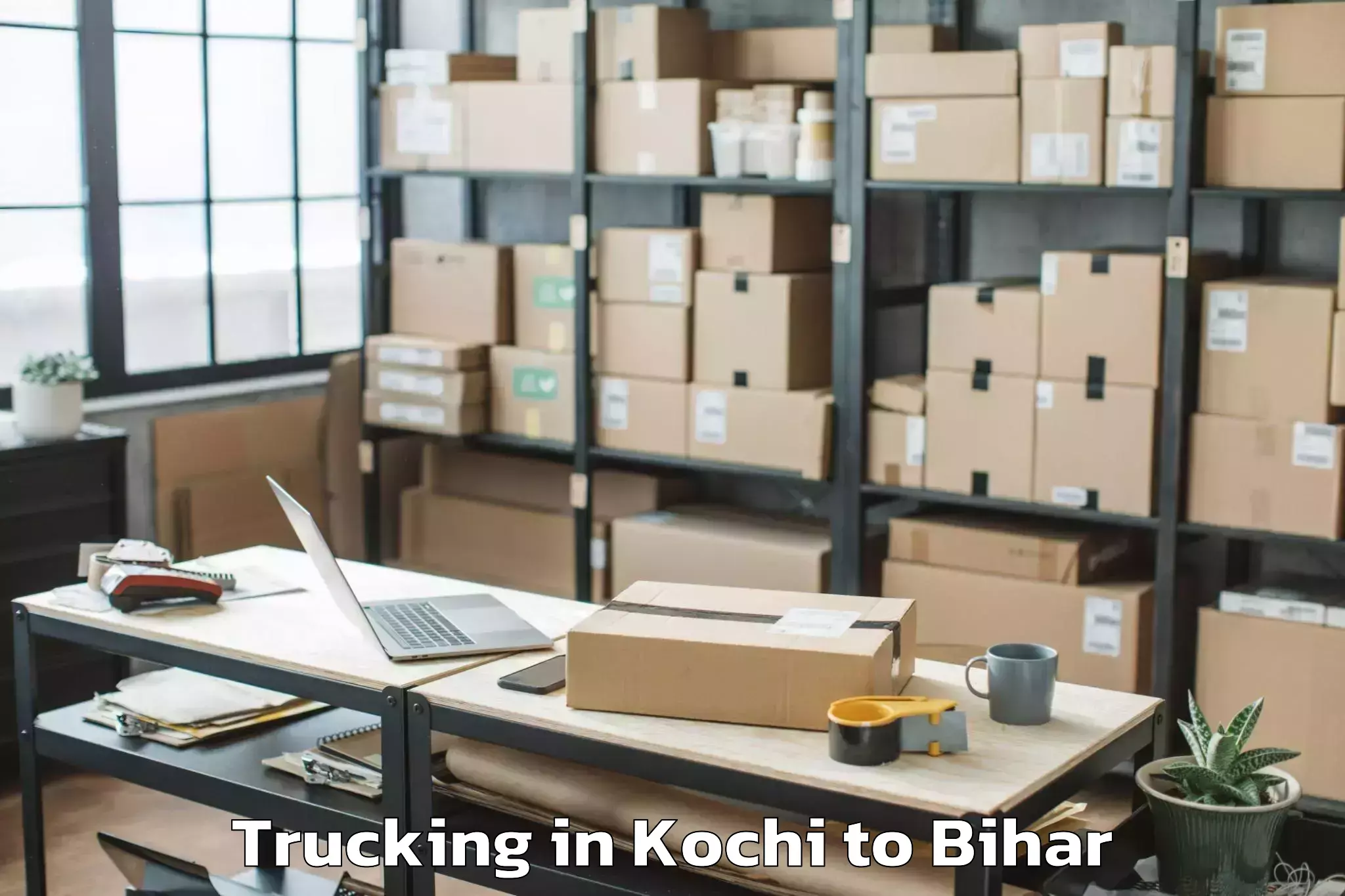 Book Kochi to Bithan Trucking Online